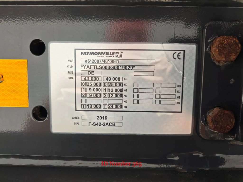 Faymonville F-S42-2ACB Pendel X 4.2 meter extandable + 3 meter Extensions!