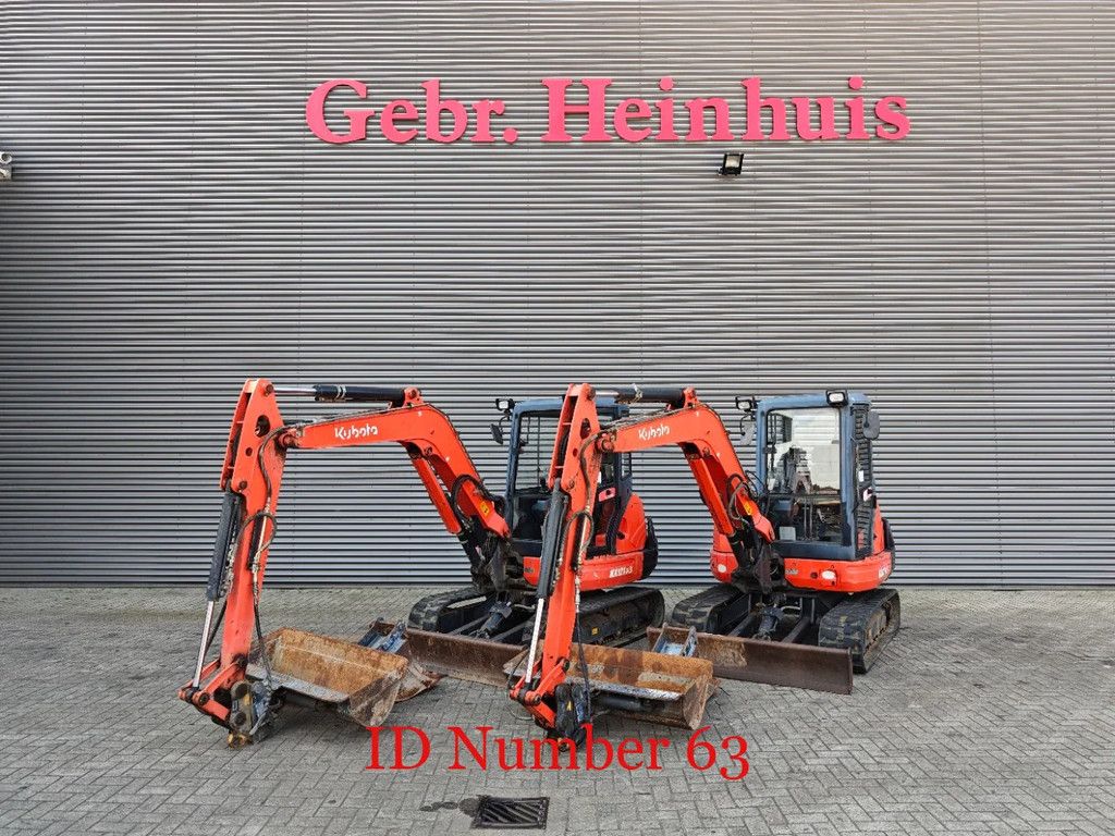 Kubota KX 121-3 2 Buckets 2 Pieces!
